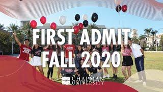 First Admit for Fall 2020!