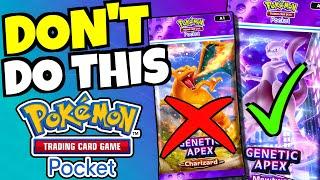 DON'T MAKE THIS MISTAKE - Best Pack Tips!!! [Pokemon TCG Pocket]