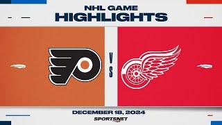 NHL Highlights | Flyers vs. Red Wings - December 18, 2024