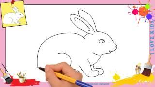 Dessin lapin 2 - Comment dessiner un lapin FACILEMENT etape par etape pour ENFANTS