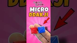 Make Micro Ddakji From Squid Game Easy #shorts #squidgame