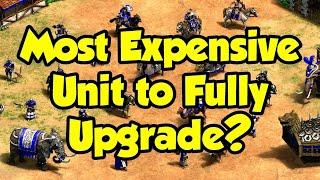 What' the most expensive unit to fully upgrade? (AoE2)