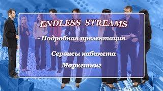 ENDLESS STREAMS - Подробная презентация. Кабинет сервиса. Маркетинг