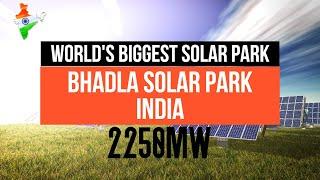 World's Largest Solar Power Plant 2021 - Bhadla Solar Park, Rajastan, India