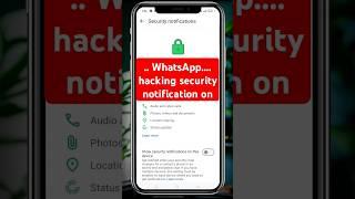 WhatsApp hacking security enable// how to WhatsApp security enable #shorts #techchampion