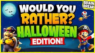 Halloween Would You Rather? Workout | Halloween Brain Break | Games For Kids | Just Dance GoNoodle