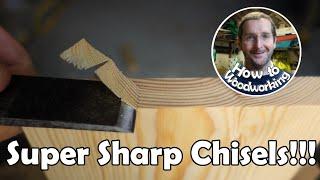 How to Sharpen a Chisel Razor Sharp Super Quick!