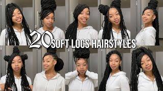 HOW TO STYLE SOFT LOCS IN 20 WAYS | CUTE SOFT LOCS HAIRSTYLES