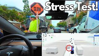 Tesla FSD Update 12.5.4 STRESS TESTED Downtown!