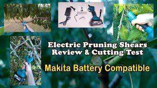 VIOLEWORKS Electric Pruning Shears w/ 2 Batteries | Unboxing and Cutting Test