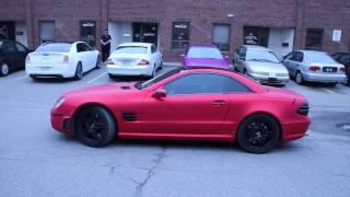 Matte Red Chrome Mercedes Benz SL65 by ReStyle It - Wrapped To Perfection