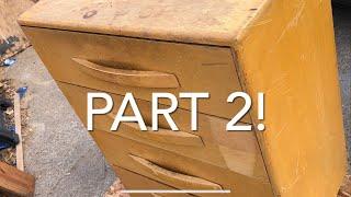 The Flipping Idiot vs a Dirty 1930s Heywood Wakefield Dresser - Part 2