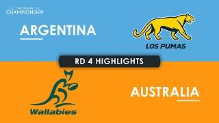 HIGHLIGHTS | ARGENTINA v AUSTRALIA | The Rugby Championship 2024