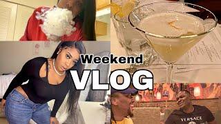 VLOG: Hair & nails glow up , hookah set-up, date night w/friends + MORE!