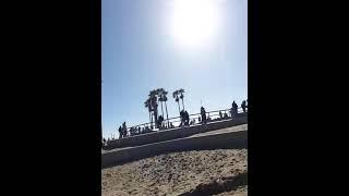 LA County please clear Bicycle path of Venice Beach! Los Angeles bikers California USA Feb 2023