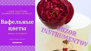 Вафельные цветы. Инструменты для приготовления #кондитер #рецепты #торт #рецепт #вафельныецветы