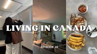 #28 HELP I’M ALLERGIC TO PLANT! ,office days,looking for a gym, meal prep| Living in Canada