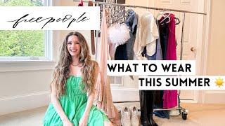 FREE PEOPLE Summer Try-on Haul  Summer Outfit Ideas