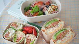 Make two styles of delicious crab sandwiches / Make a salad with sandwich ingredients