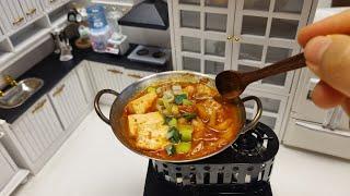 minifood kimchi stew| 미니어처 요리 김치찌개 | mini kitchen