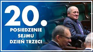 20. posiedzenie Sejmu - dzień trzeci.  18 października  2024 r.