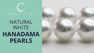 Natural White Hanadama Pearls - No Enhancements & Treatments