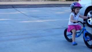 Olivia and Ellie's bikes