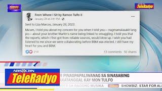 Philippine Star pinagpapaliwanag sa sinasabing pagkakatanggal kay Mon Tulfo | TeleRadyo Balita