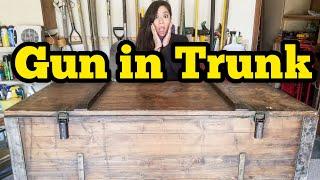 MILITARY GUN TRUNK I Bought Abandoned Storage Unit Locker Opening Mystery Boxes Storage Wars Auction