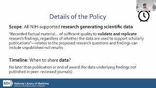 NIH Data Management and Sharing Policy Overview. October 30, 2024.