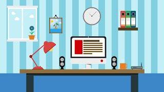 The Adobe Illustrator Tutorial: Flat Design Office Space