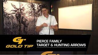 Gold Tip Pierce Target Arrows & Hunting Arrows - Wind-Drift Reduction for Long-Range Accuracy!