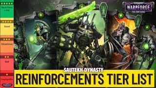 Necron Reinforcement Cards Tier List || Warhammer 40,000: Warpforge