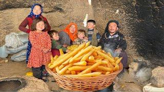 A Day in an Afghan Village: Family Life & Unique Potato Fry Recipe | Afghanistan village life