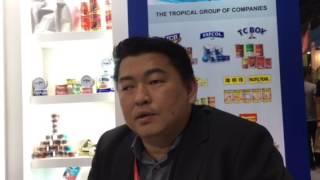 Tropical Consolidated Corp's manager, Teoh Kwan Seong, speaks to Undercurrent News at Thaifex