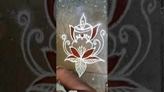 simple and easy rangoli | dhinam oru kolam #shorts