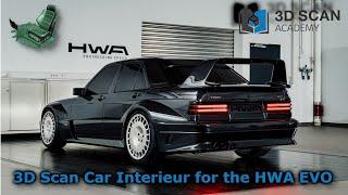 3D Scan Car Interieur for the HWA EVO – Optimierung der Spiegelsicht vom Mercedes 190 EVO 2