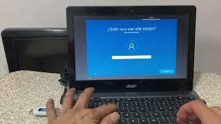 Como instalar windows en chromebook Acer 720 chromebook parte 1