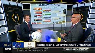 ESPN breakdown CFP: Alabama misses; Boise State will play the SMU-Penn State winner in Quarterfinals