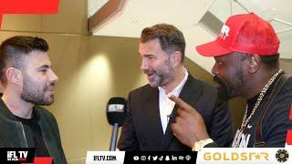 AWKWARD! - 'YOU'VE NO F**** BALLS' -EDDIE HEARN & DEREK CHISORA STICK IT ON BEN SHALOM / EUBANK-BENN