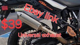 Cheap Ebay Universal motorcycle exhaust  are they worth it