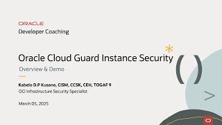 Developer Coaching - Workload Protection with Cloud Guard Instance Security