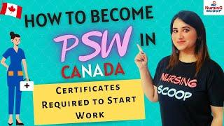 How to become PSW in Canada | Requirements | PSW course | Free course | Jobs in Canada Nursing Scoop