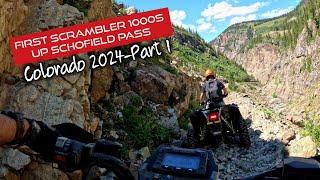 First Polaris Scrambler 1000s up Schofield Pass Colorado (Colorado Camping/Schofield Pass)