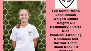 Maria Jose Cancio Highlight Soccer Video: Senior Year 2020