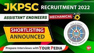 JKPSC AE Mechanical Shortlisting out | Start Interview Preparation & Guidance with YourPedia