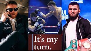 CANELO ALVAREZ SEND ARTUR BETERBIEV A SAVAGE MESSAGE, IM COMING FOR YOUR BELTS NEXT