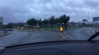 private road drifting roundabout practice