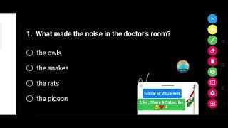 What made the noise in the doctor's room?