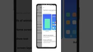 How to enable hide full screen indicator |system navigation features #shorts